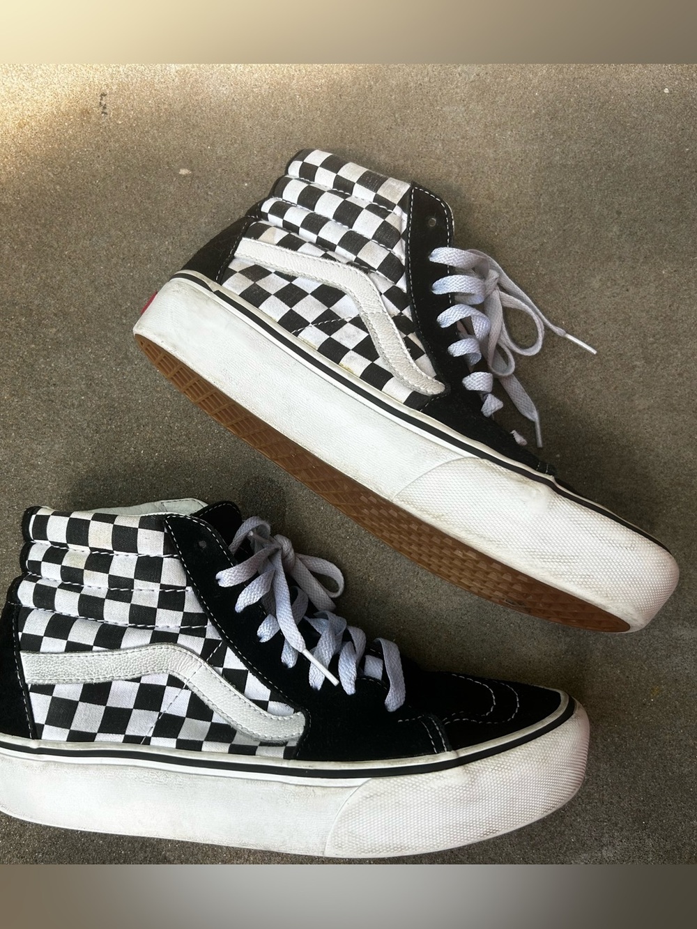 Vans SK8 Hi Platform 2.0 Checkerboard High-Top Sneakers